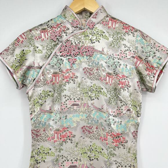 Vintage Peony Brand Dress Women's 32 US M Silver Knee Length Dress - Picture 2 of 11